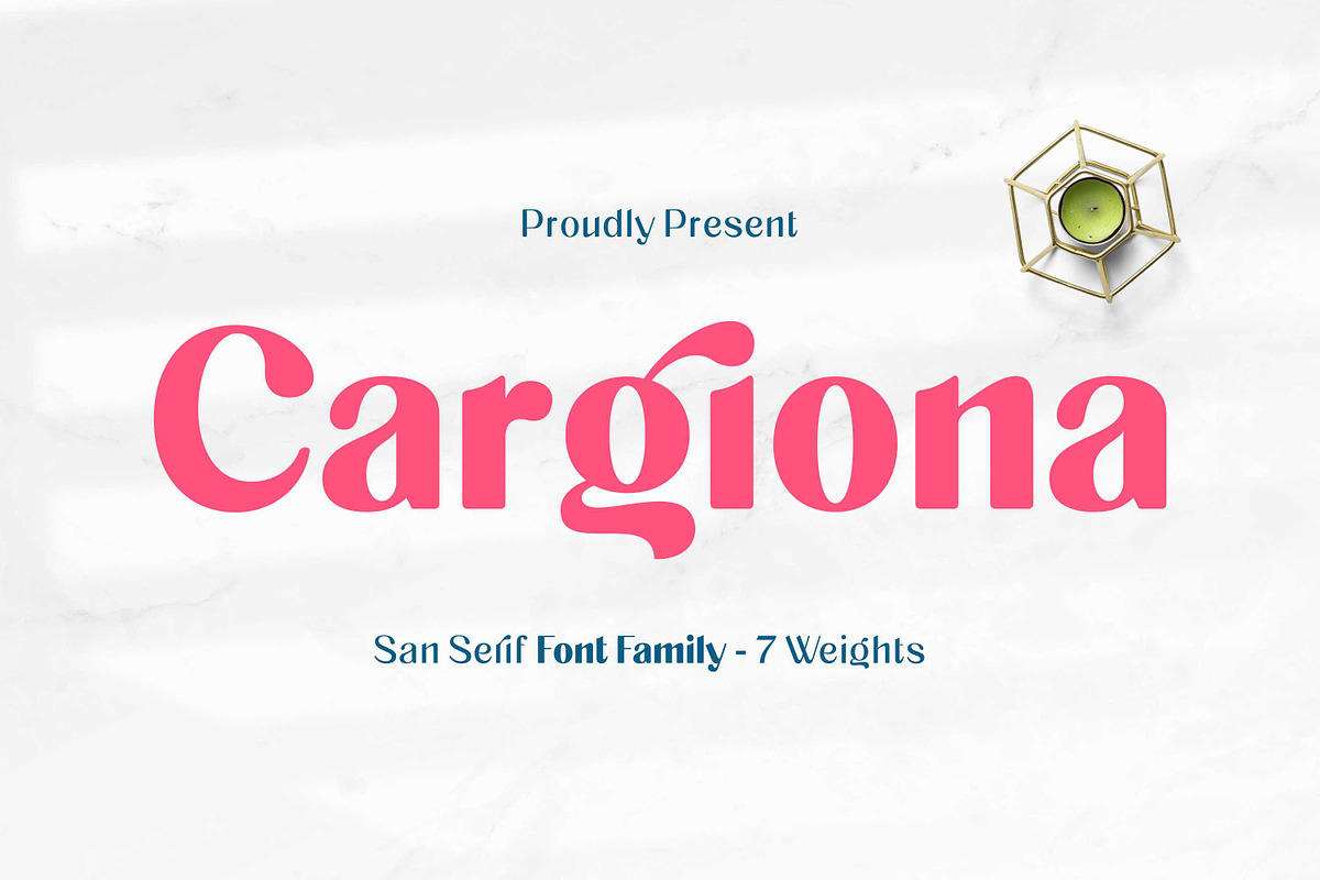 Cargiona - Sans Serif Font Family