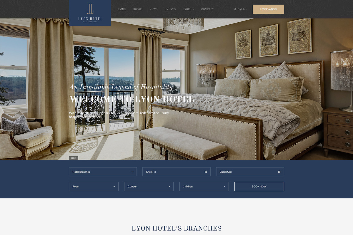 Lyon - Booking Hotel PSD Template, a Websites & App Template by Knighthemes (Photo 2 of 5)