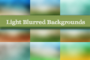 10 Light Blurred Backgrounds, a Pattern Graphic by Sabelskaya