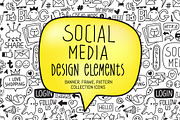 Social Media Illustration-Icon Pack, an Outline Icon by Pingebat (Thumbnail 1 of 7)