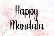 Happy Mandala, a Handwritten Font by InermediaSTUDIO (Thumbnail 1 of 6)