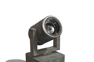 RIGED Search Light 3d Model