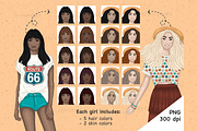 Road Trip Clipart | Summer Girl, a Person Illustration by GlamArtZhanna (Thumbnail 2 of 5)