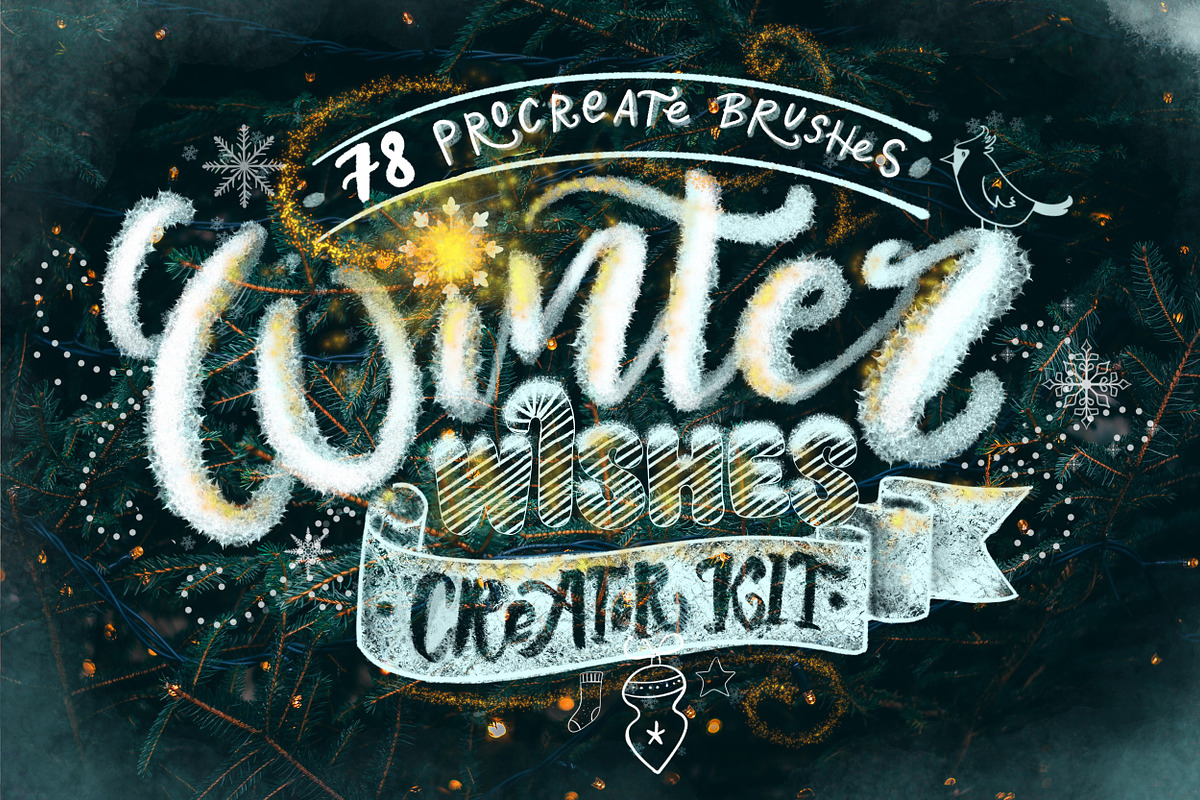 Winter Wishes Creator Kit, a Brush Add-On by Letter Elfa Studio (Photo 1 of 10)