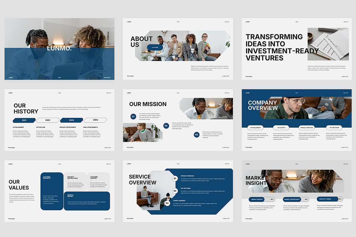 Lunmo : Pitch Deck Google Slides, a Presentation Template by Punkl Camp (Photo 5 of 7)