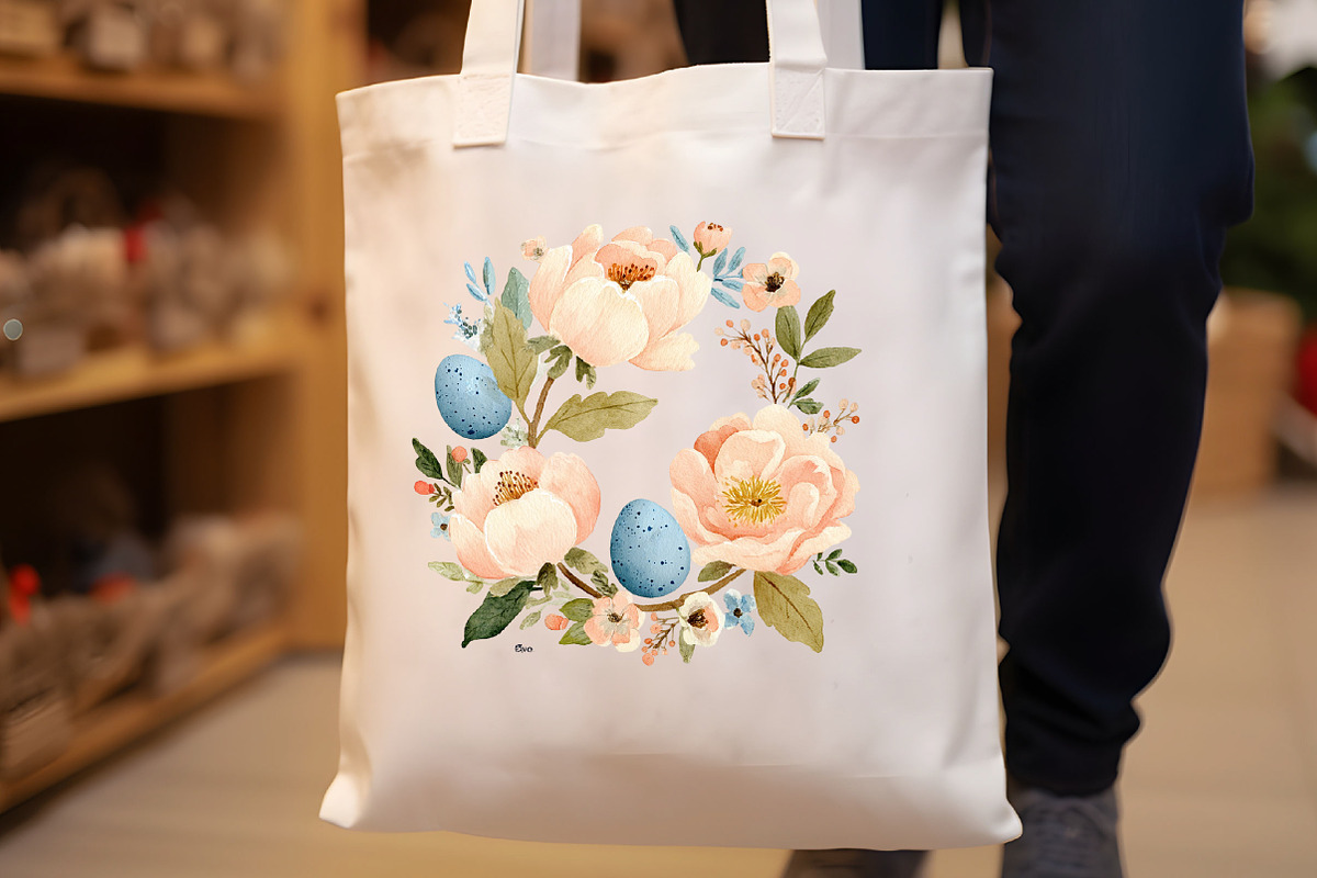 Easter Wreath Clipart, an Illustration by Designworld (Photo 2 of 8)
