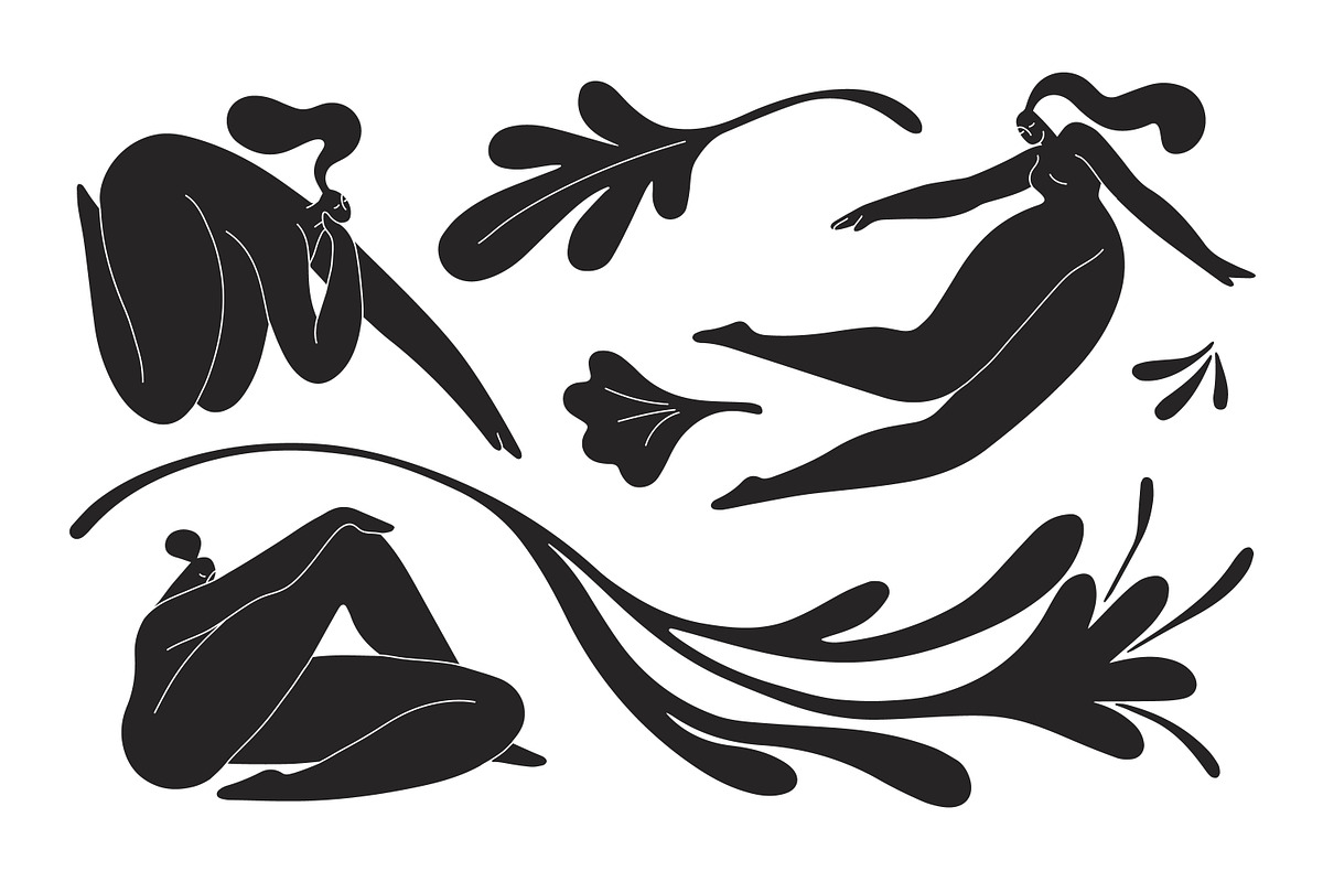 Trendy Matisse-styled posters + set, a Decorative Illustration by PaperTrident (Photo 4 of 11)