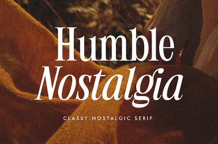 Humble Nostalgia - Elegant Serif, a Serif Font by Arterfak Project
