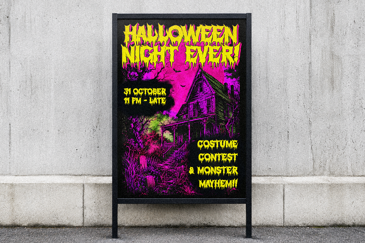 Misery Haunted Dramatic Horror, a Blackletter Font by Haps Space (Photo 6 of 12)