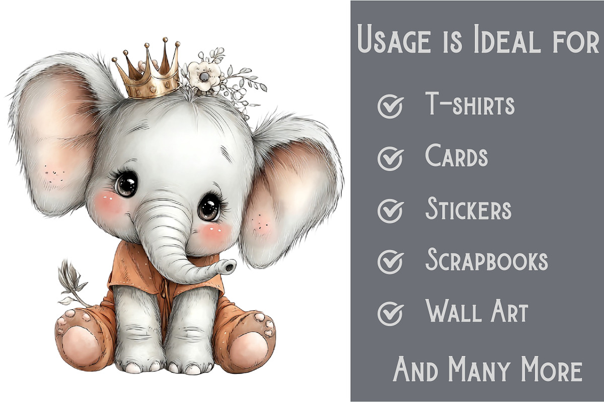 Safari Animals Clipart, an Illustration by Pixels.Craft (Photo 3 of 6)