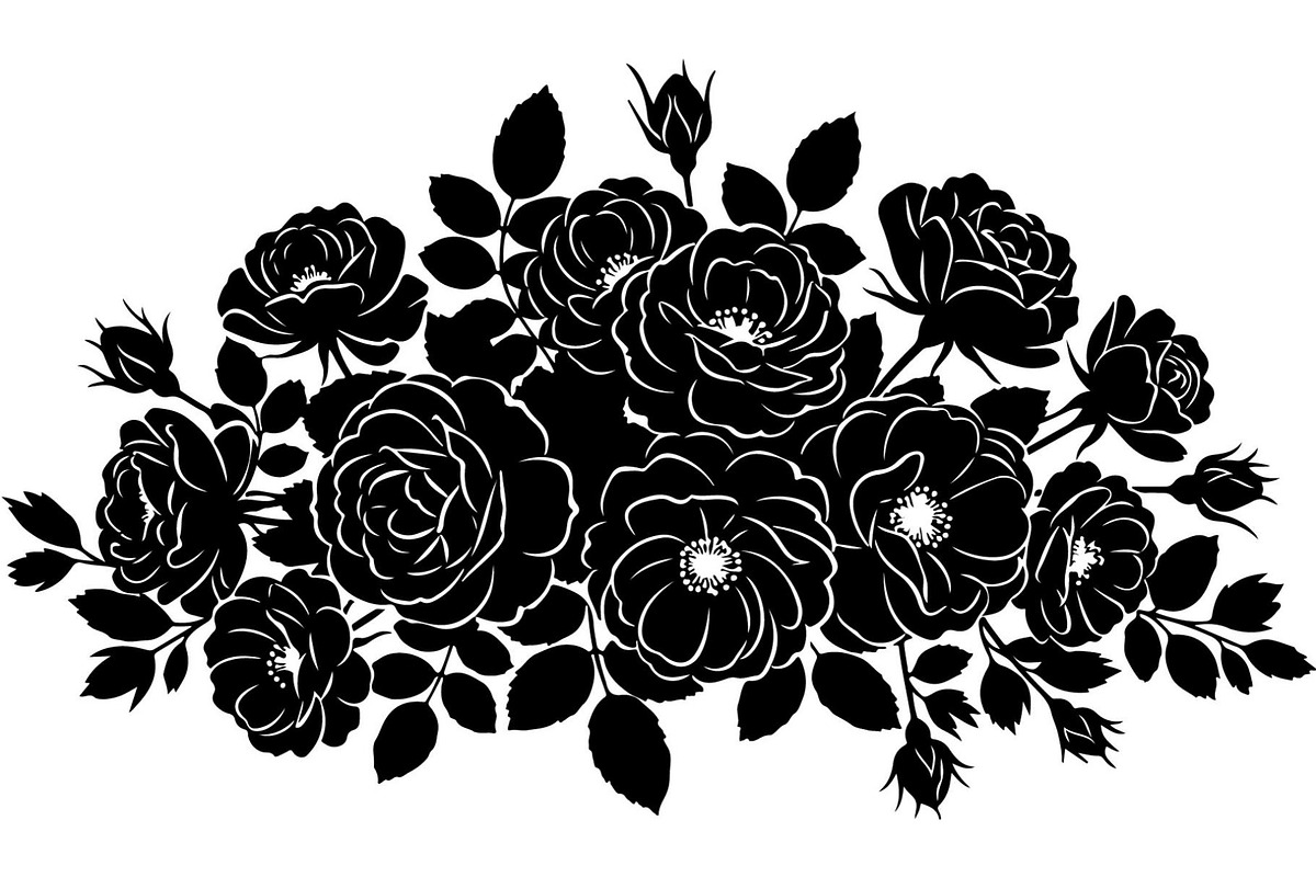 Floral Bouquet Silhouette, an Object Graphic by Creativeshirt (Photo 8 of 20)