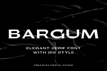 Bargum – Elegant Serif Font