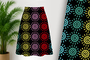 Bright Pop Art Circles on Black, a Pattern Graphic by Sharon Schwalbe (Thumbnail 2 of 6)