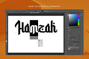 Hamzah, a Font by Omotu Studio (Thumbnail 19 of 20)