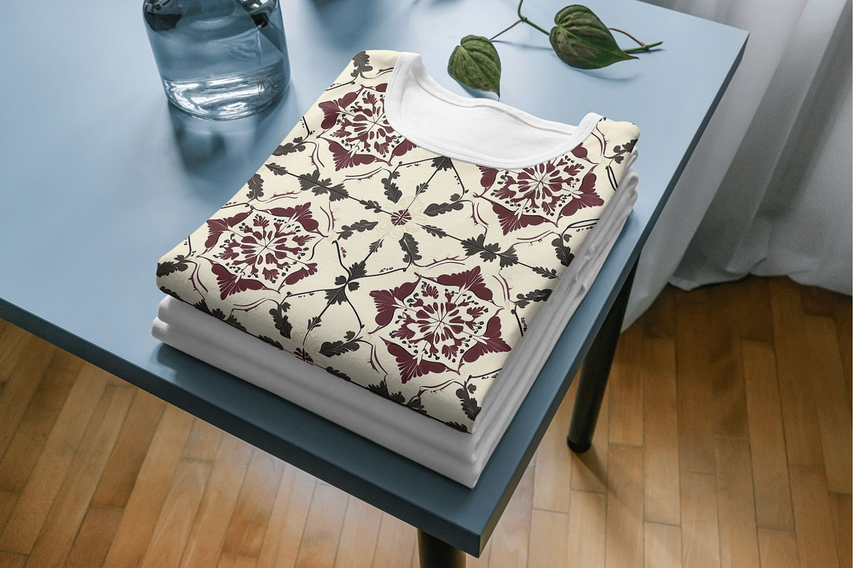 12 Red Velvet Seamless Patterns, a Pattern Graphic by Inknfolly (Photo 7 of 7)