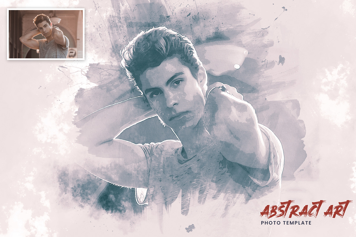 Abstract Art Photo Template, a Graphic by U_Design (Photo 8 of 9)
