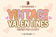 Vintage Valentines - Retro Font, a Handwritten Font by KiddoGlyphs Studio (Thumbnail 1 of 5)