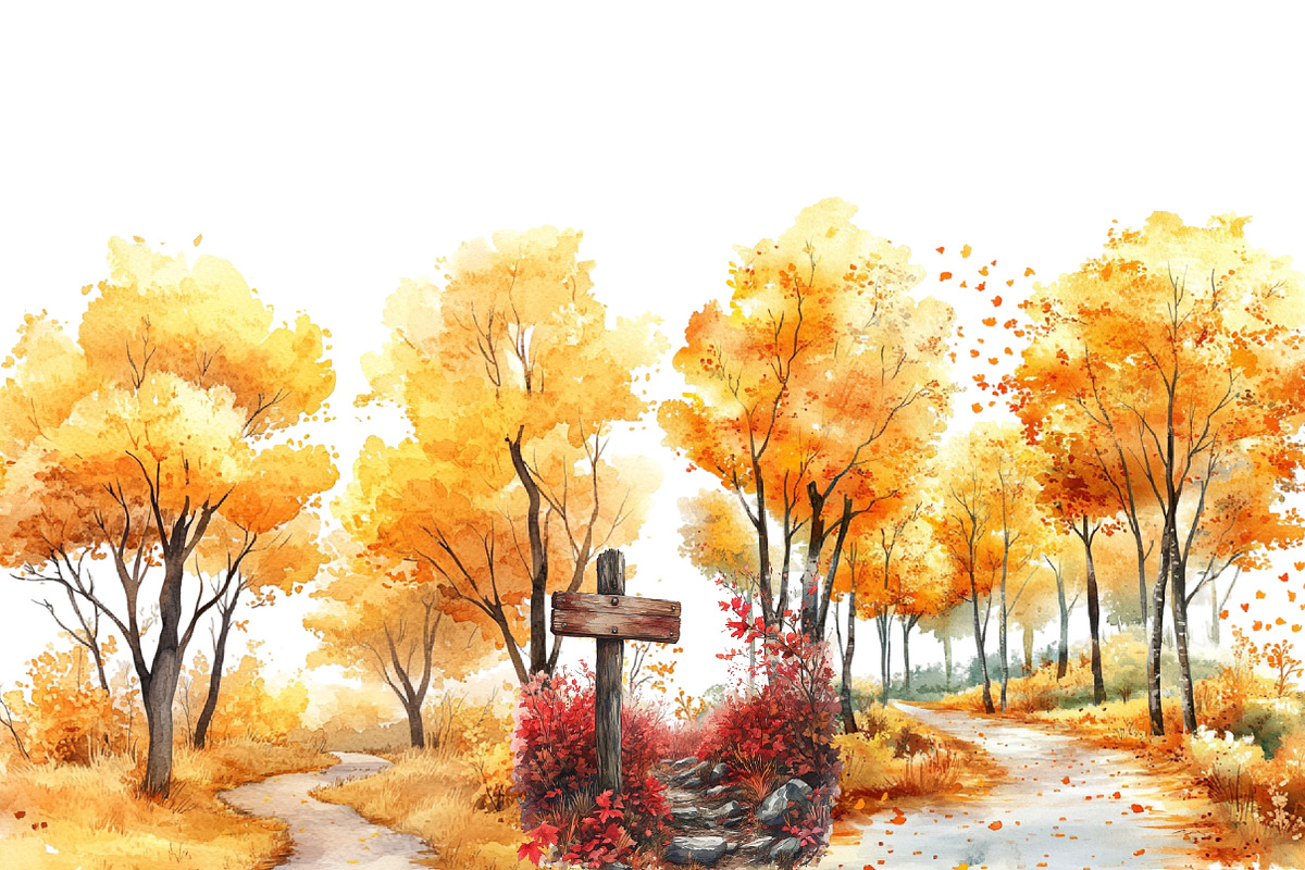 Autumn Nature Clipart, an Illustration by Designworld (Photo 2 of 6)