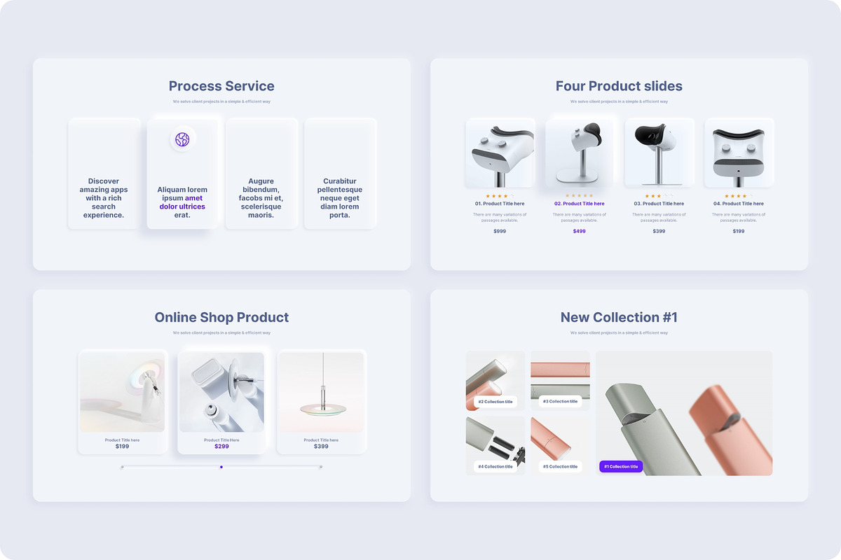 Neumorphic Presentation Template, a Presentation Template by TemplateZuu (Photo 21 of 48)
