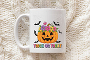 Pumpkin Floral Trick or Treat Graphi, an Illustration by Libby Wishes (Thumbnail 3 of 6)