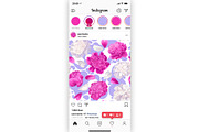Peonies & Colored Splashes, a Pattern Graphic by MarynaPetrovska (Thumbnail 11 of 11)