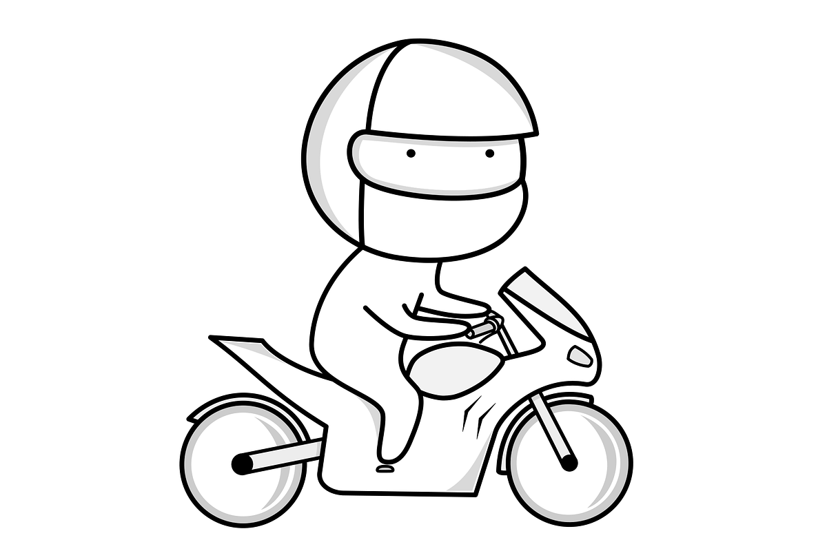 Racing and motorcyclist icons, an Icon by JK comics (Photo 5 of 5)