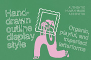 Happy Hallow - Outline Display Type, a Handwritten Font by HipFonts (Thumbnail 2 of 9)