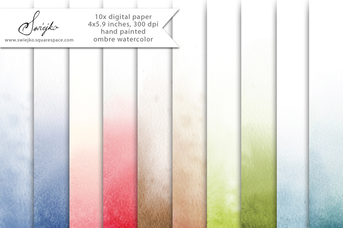 Ombre Watercolor Paper, a Texture Illustration by swiejko (Photo 1 of 2)