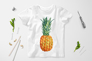 Watercolor fruits clipart, an Illustration by Hanna Hryharenka (Thumbnail 7 of 14)
