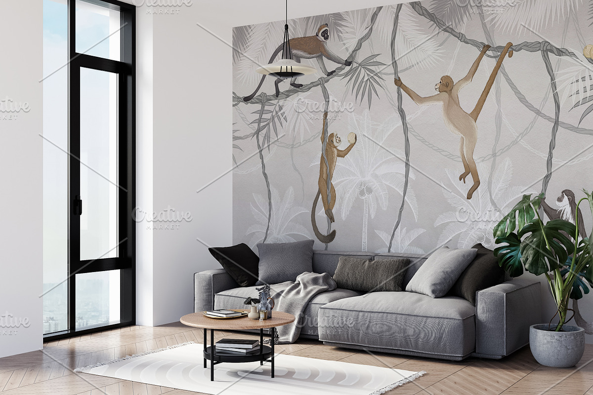 Wallpaper mockup Tapestry mockup, a Household Mockup by Hunny Badger (Photo 8 of 10)