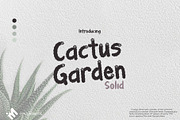 Cactus Garden Solid, a Font by iyhulmonsta (Thumbnail 1 of 8)