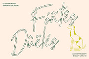 CS Galysia Dashed, a Script Font by Craft Supply Co. (Thumbnail 7 of 8)