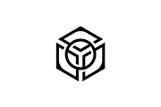 Geometric Hexagon Abstract Logo, a Branding & Logo Template by Luxury Logos (Thumbnail 3 of 4)