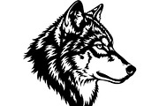 Premium Alpha Wolf Illustration, an Animal Illustration by Designer_Momina (Thumbnail 7 of 18)