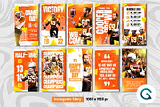 American Football Social Media Pack, a Social Media Template by Geelator Studio (Thumbnail 3 of 5)