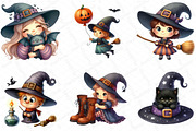 Cute Witch Funny Kids Halloween, an Illustration by DreamPrint404 (Thumbnail 3 of 5)