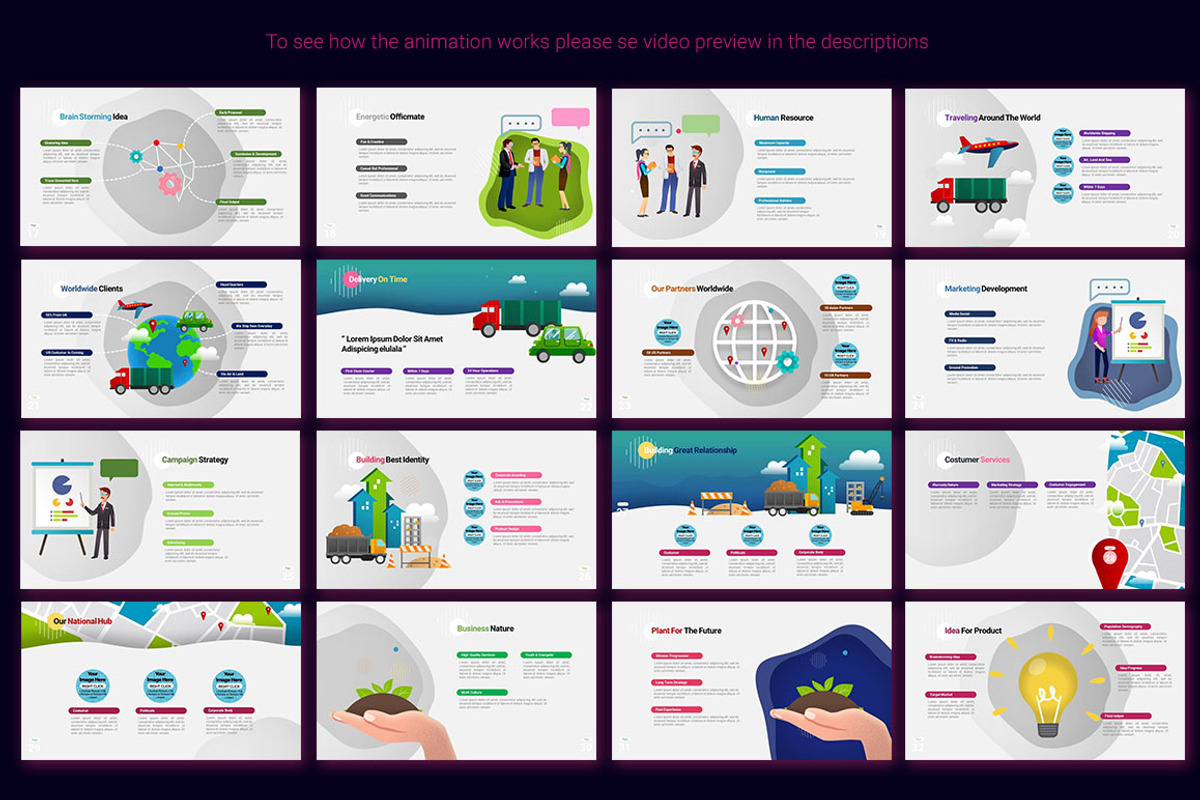 Animated PowerPoint Template, a Presentation Template by SCworkspace (Photo 4 of 25)