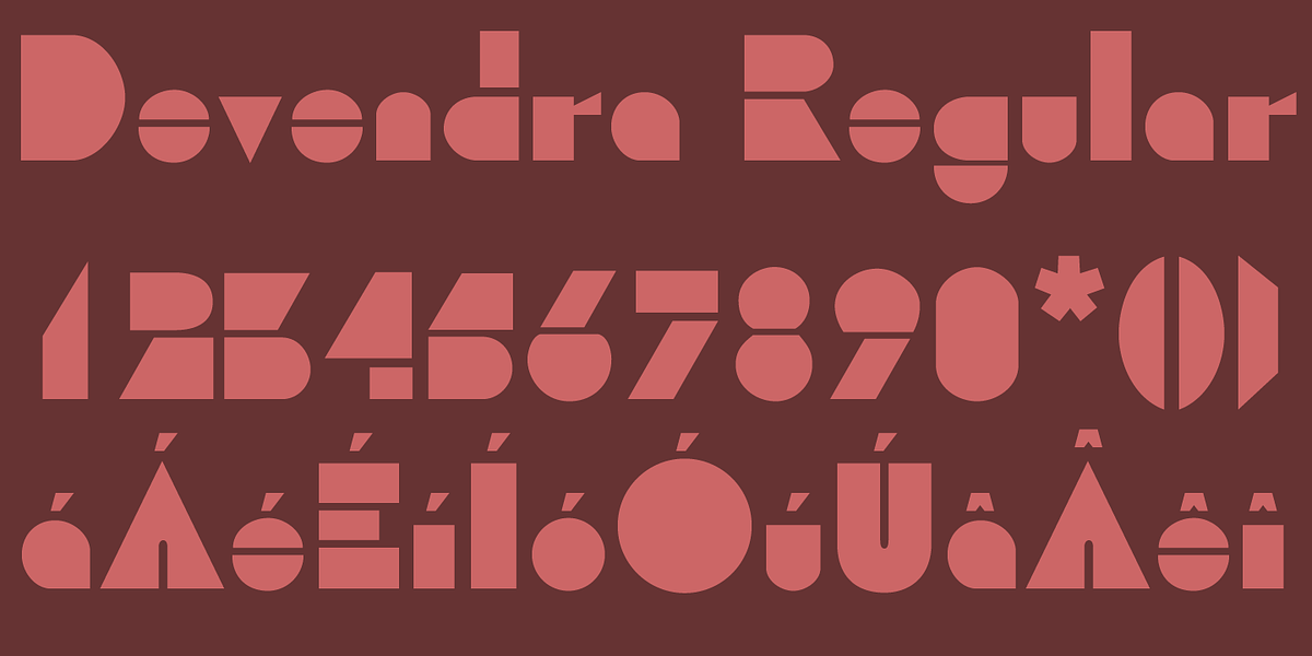 Devendra, a Font by Wooden Type Fonts