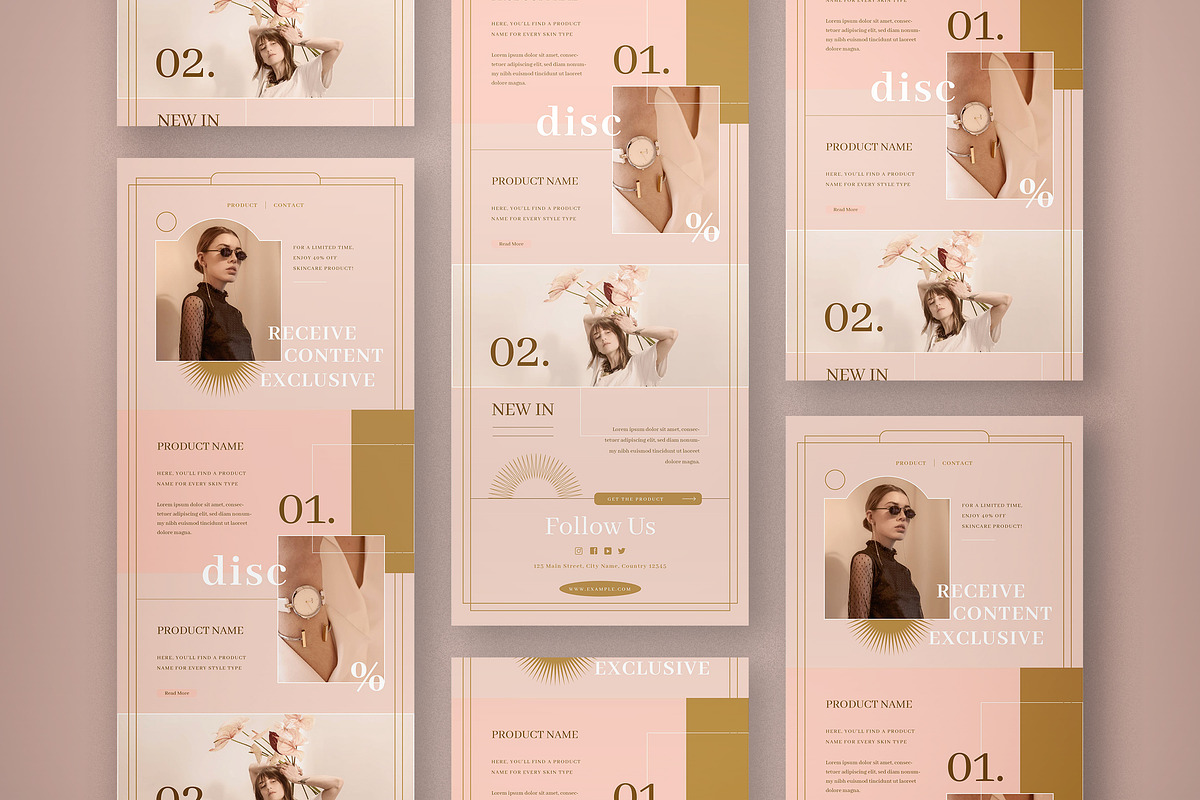 Aesthetic Email News Letter, an Email Template by graphicook (Photo 2 of 3)