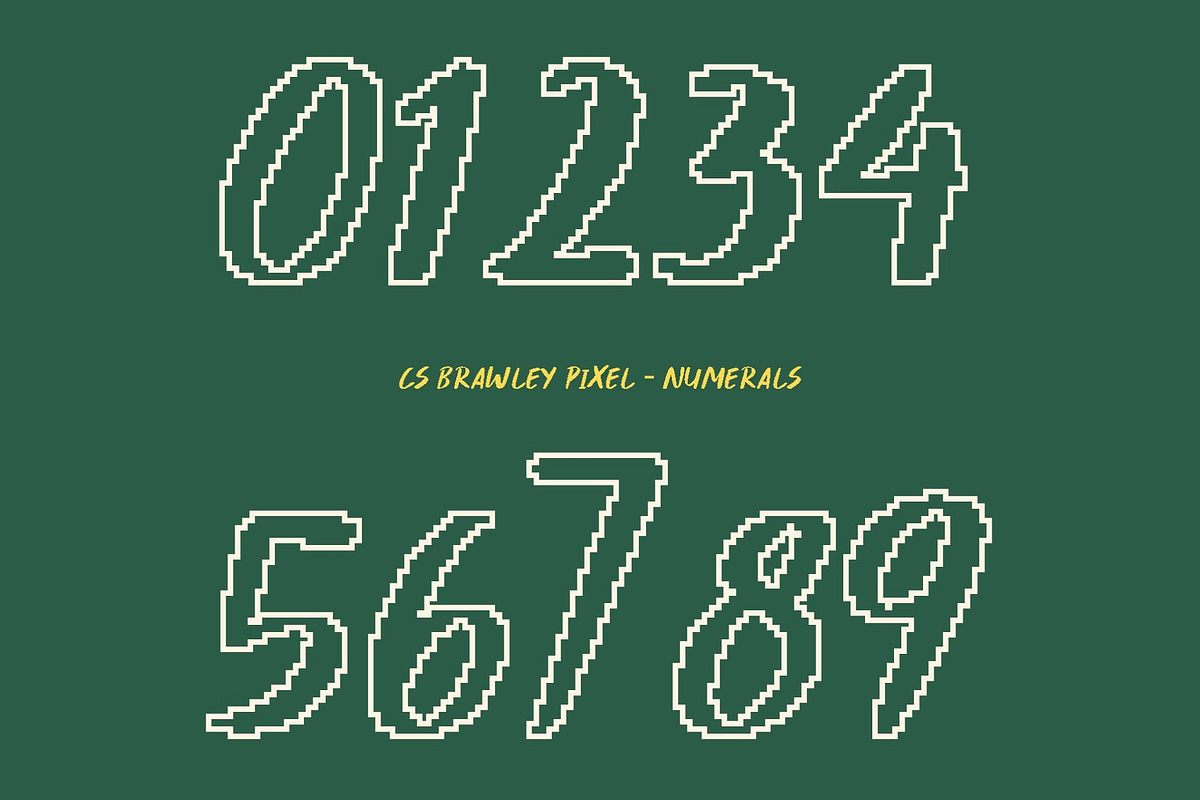 CS Brawley Pixel, a Sans Serif Font by Craft Supply Co. (Photo 6 of 8)