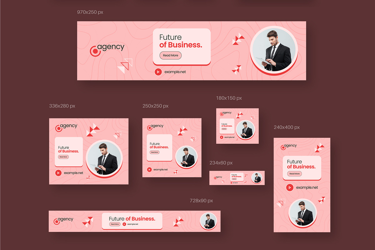 Business Web Banner Ads Set, an UI Kit Template by CreativeShaper (Photo 4 of 4)
