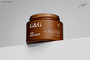 Cosmetic Jar Mockup Set, a Packaging Mockup by Grid&Glow (Thumbnail 3 of 7)