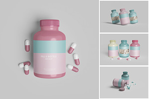 Pills Bottle Mockup, a Packaging Mockup by MrLetters