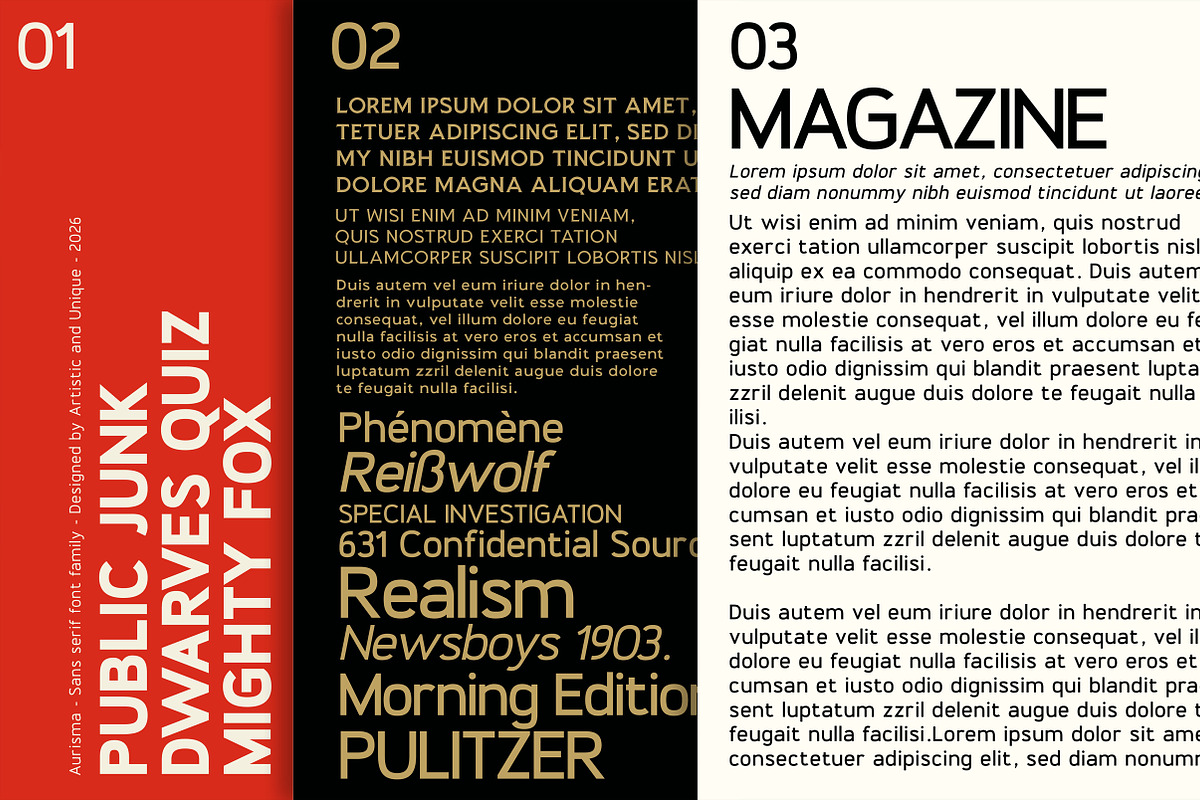 Aurisma - Sans serif font family, a Sans Serif Font by Artistic & Unique (Photo 15 of 15)