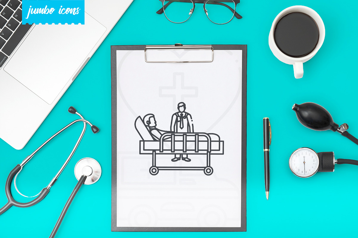 Medical-Health Line Icons V2, an Outline Icon by Jumbo Icons (Photo 5 of 5)