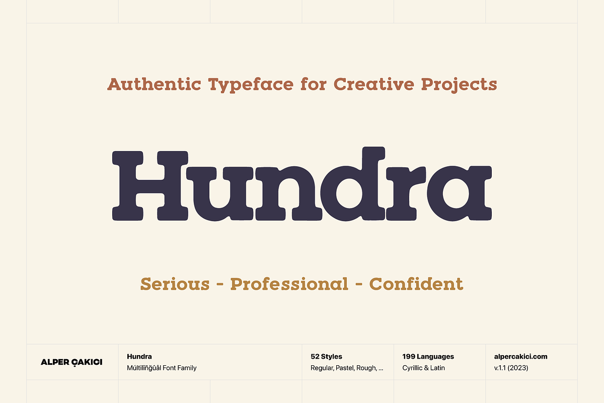 Hundra Slab Serif Typeface, a Handwritten Font by alpercakici (Photo 1 of 16)