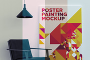 Poster Painting MockUp 010, a Print Template by Traint (Thumbnail 2 of 2)