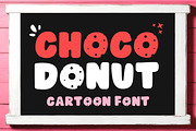Choco Donut Sweet Font, a Handwritten Font by Fourteen Letter (Thumbnail 1 of 6)