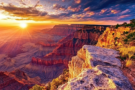 Stunning Sunrise Illuminates the Gra, a Photo by Tanuart