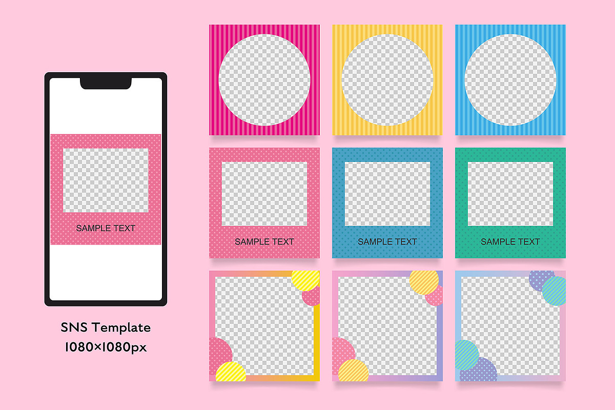 Instagram Template :9pattern, an App Template by mikenoki